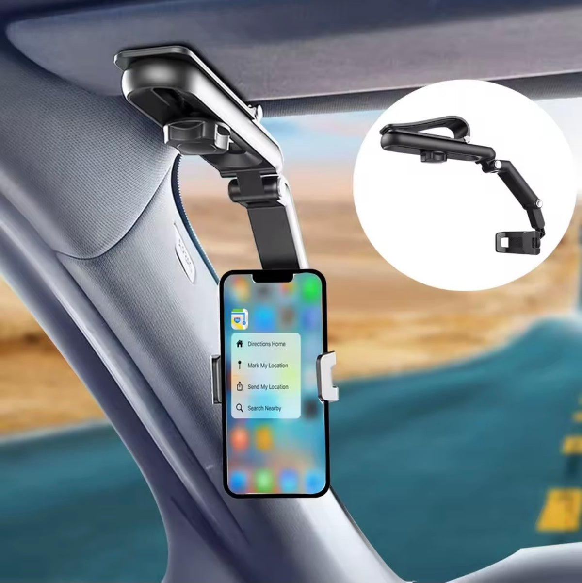 VEYA™ 360° Rotating Car Sun Visor Phone Holder