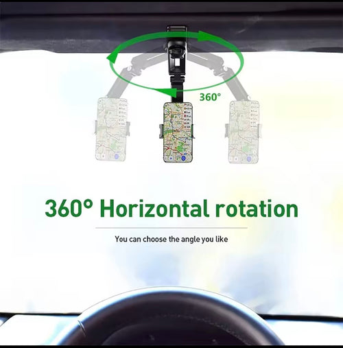 VEYA™ 360° Rotating Car Sun Visor Phone Holder